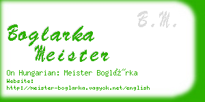 boglarka meister business card